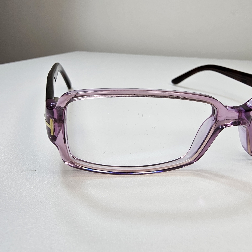 TOM FORD 53 mm women's lavender tortoise rectangle‎ eyeglasses - Picture 13 of 15